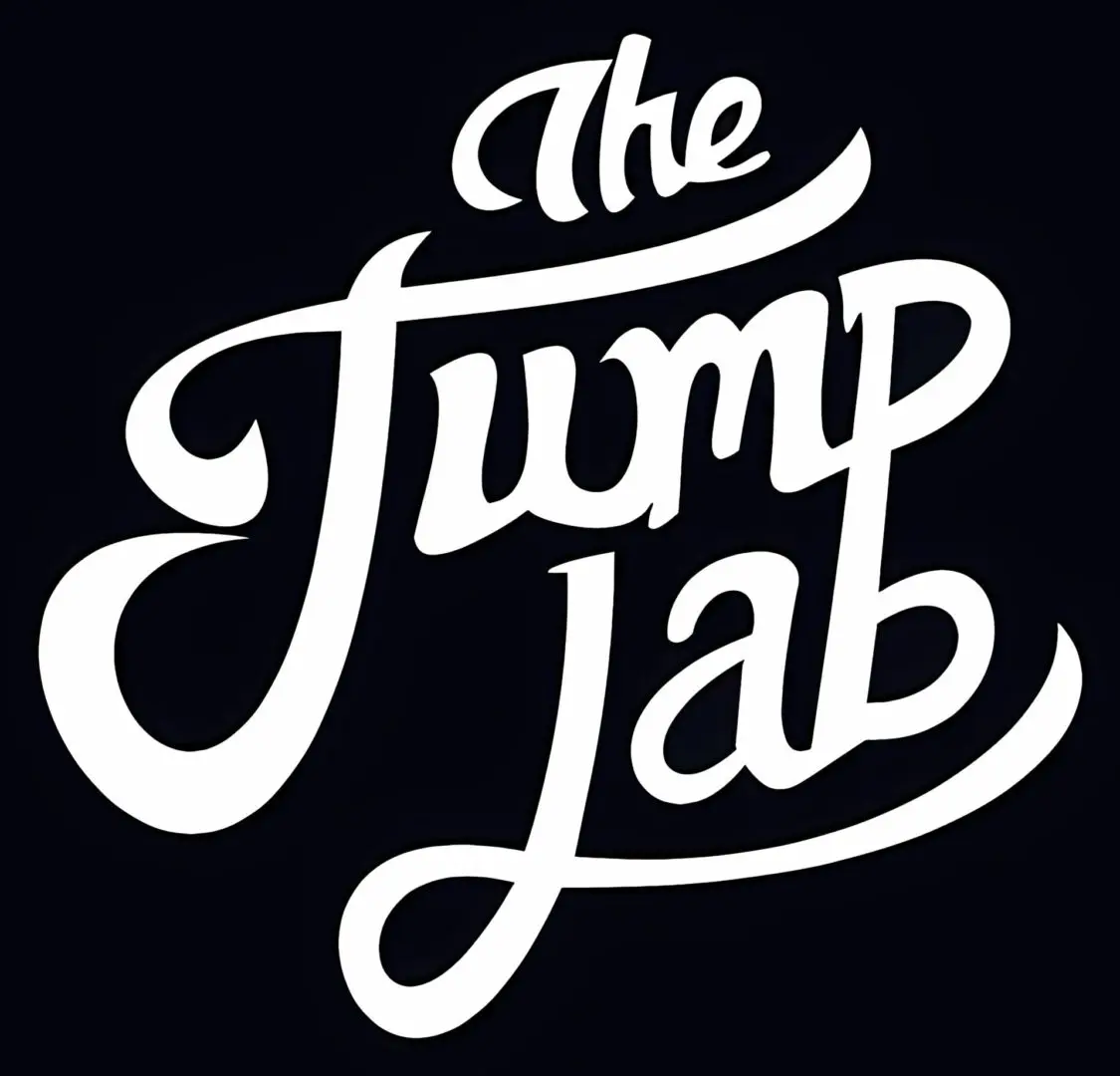 A black and white logo for the jump lab.